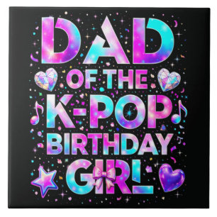 Carreau Papa de l'anniversaire K-Pop musique coréenne
