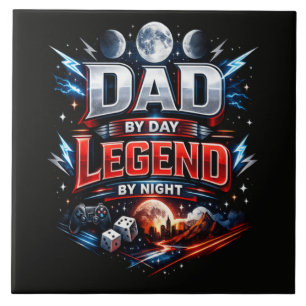Carreau Papa le jour, légende la nuit - Papa joueur épique