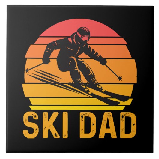 Carreau papa skieur (Devant)