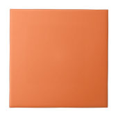 Carreau Papaya couleur solide | Classique | Élégant (Devant)