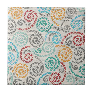 Carreau Papier fripé par fantaisie de broderie