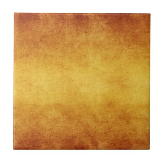 Carreau Papier parcheminé terre d'ombre brûlé âgé par cru (Devant)