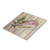 Carreau Papier tordu rustique Peinture à huile de bois Per (Côté)