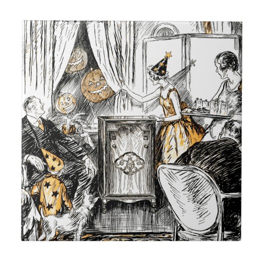 Carreau Papiers Vintages Halloween (Devant)