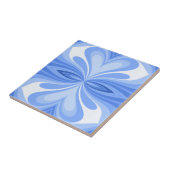 Carreau Papillon Abstrait Cœur Bleu (Côté)