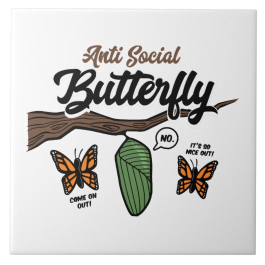 Carreau Papillon antisocial (Devant)