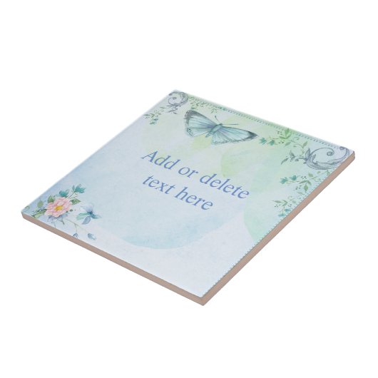 Carreau Papillon bleu (Côté)