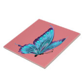 Carreau Papillon bleu Animé (Côté)