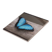 Carreau Papillon bleu de Morpho (Côté)