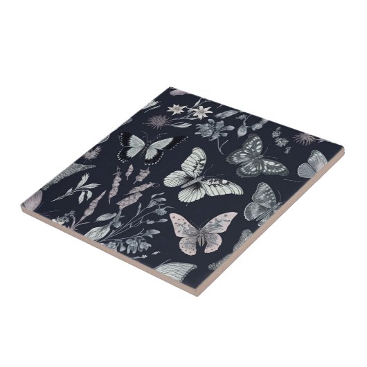 Carreau Papillon botanique (Côté)
