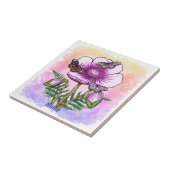 Carreau Papillon Coquelicot Rose (Côté)