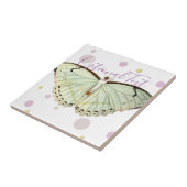Carreau Papillon de beauté verte à la menthe (Côté)