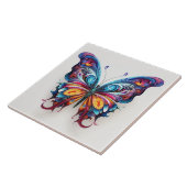 Carreau papillon de couleur vibrante (Côté)
