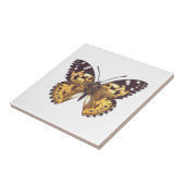 Carreau Papillon de femme peint (Côté)