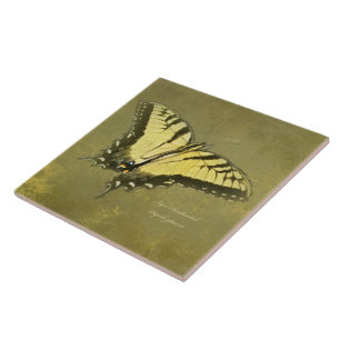 Carreau Papillon de machaon de tigre - glaucus de Papilio