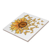 Carreau Papillon de tournesol (Côté)