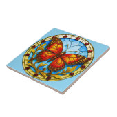 Carreau Papillon de vitrail (Côté)