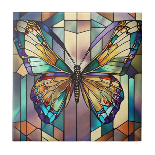 Carreau Papillon en verre tendu