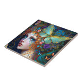 Carreau Papillon Fairy Elf Lady Imaginaire Art (Côté)