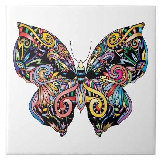 Carreau Papillon illustré (Devant)