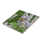 Carreau Papillon jaune sur lilas (Côté)