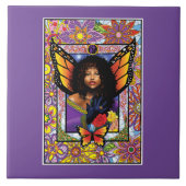 Carreau Papillon monarque Fée Purple Floral (Devant)