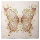 Carreau Papillon Orné Pat#5 Rose Gold ID1222 (Devant)