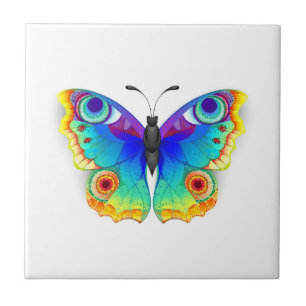 Carreau Papillon Paon Arc-en-Ciel