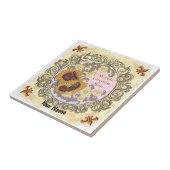 Carreau Papillon Tournesol Maman (Côté)