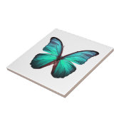 Carreau Papillon Turquoise lumineux (Côté)