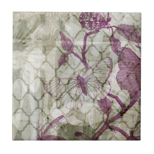 Carreau Papillons arabes IV