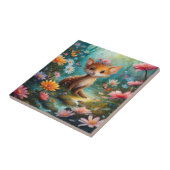 Carreau Papillons aux champignons magiques (Côté)