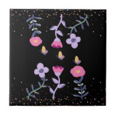 Carreau papillons et fleurs (Devant)