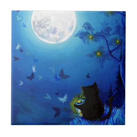 Carreau Papillons et lanternes féeriques (Devant)