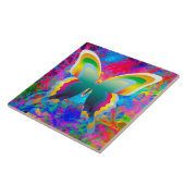 Carreau Papillons psychédéliques (Côté)