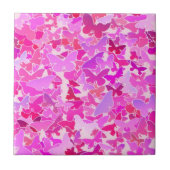 Carreau Papillons, violet, lavande, rose (Devant)