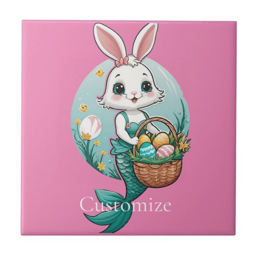 Carreau Pâques Bunny Mermaid Thunder_Cove (Devant)
