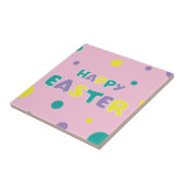 Carreau Pâques pois Pastel Rose joyeuses (Côté)