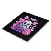 Carreau paquet de fantôme mignon Halloween boo (Côté)