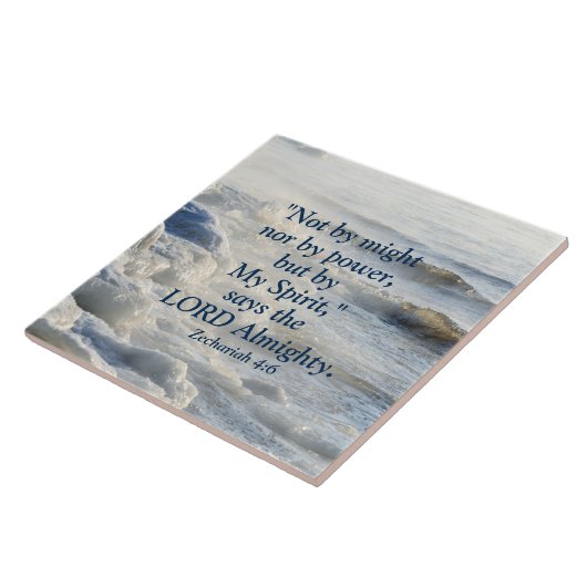 Carreau Par Mon Esprit, Écriture Ocean Waves Carrelage cér (Côté)