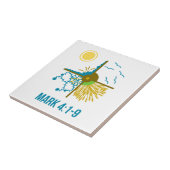 Carreau Parabole du semeur/quatre sols - évangile de (Côté)