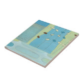 Carreau Parade Abstraite des oeufs bleus (Côté)