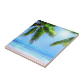 Carreau Paradis tropical - Belle plage, Palmiers (Côté)