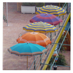 Carreau Parasols vue plage carrelage céramique