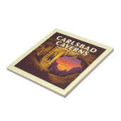 Carreau Parc national des Cavernes de Carlsbad vintages (Côté)