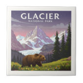 Carreau Parc national du Glacier vintage (Devant)