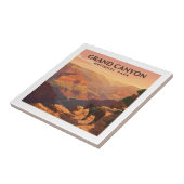 Carreau Parc national du Grand Canyon vintage (Côté)