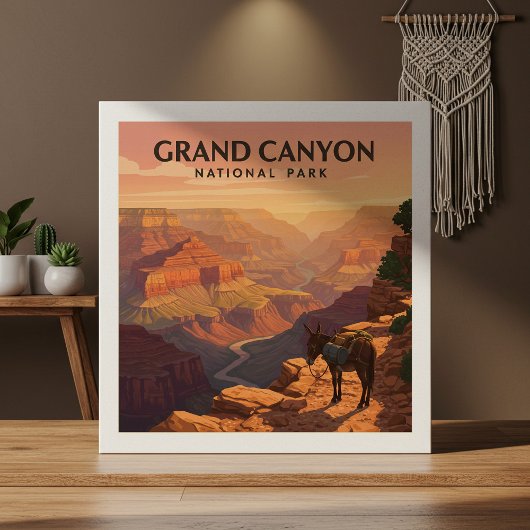 Carreau Parc national du Grand Canyon vintage