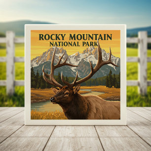 Carreau Parc national vintage Rocky Mountain
