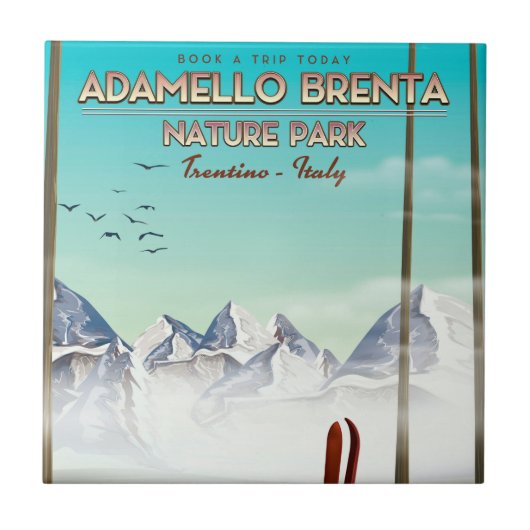 Carreau Parc naturel d'Adamello Brenta Italie Impression d (Devant)
